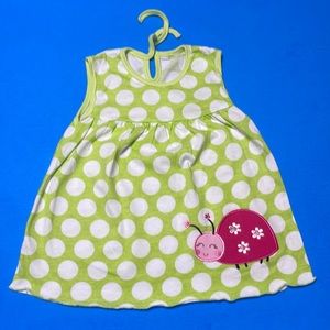 Green Poky Dot Sundress